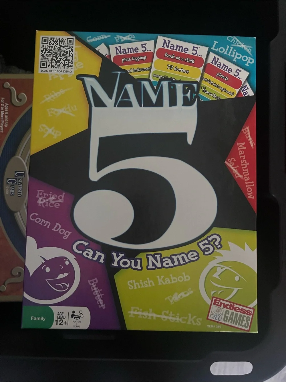 Name 5? Party Trivia Board Game